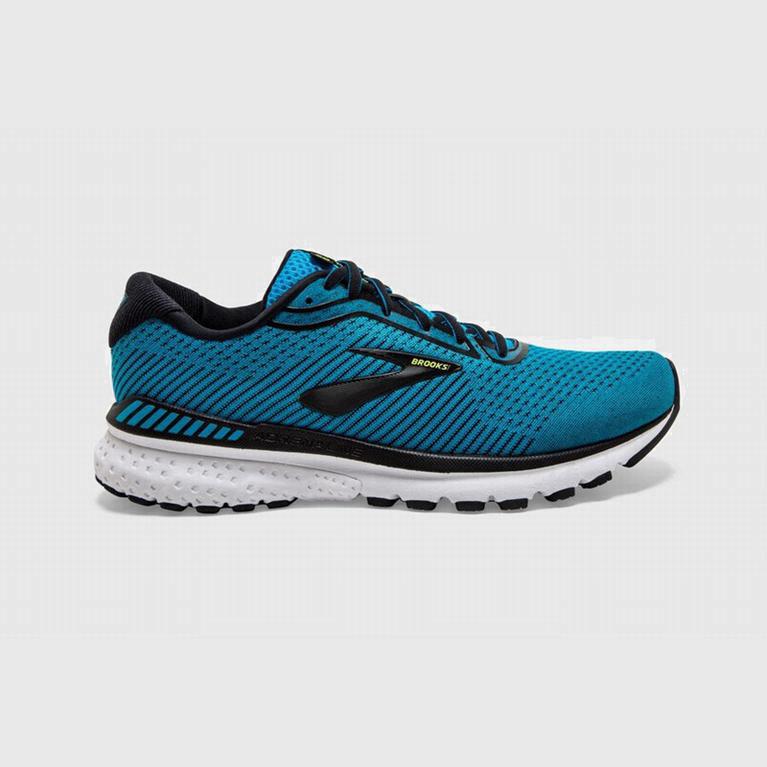 Brooks Adrenaline Gts 20 Mens Road Running Shoes - Black/Blue - Philippines (164723MLW)